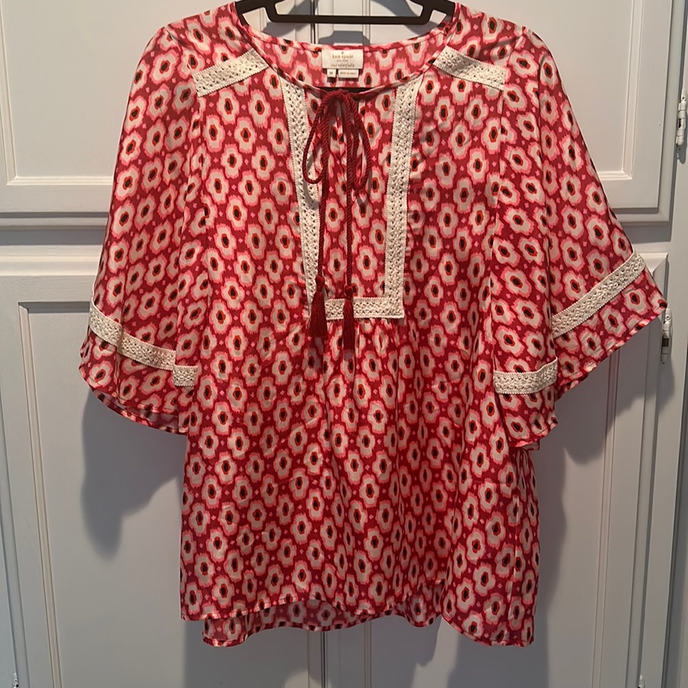 Kate Spade Live Colorfully Silk Top